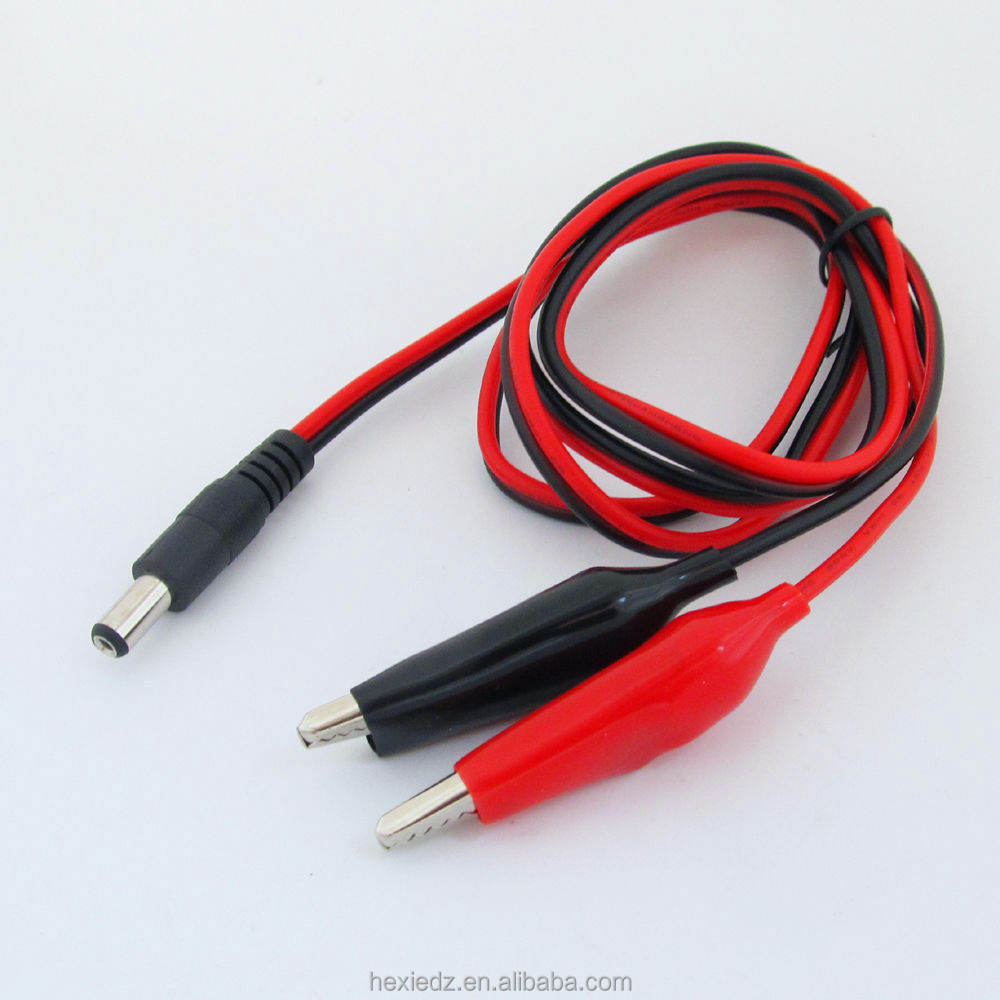 RC зарядное устройство 5521 DC штекер до 54 мм длинные зажимы аллигатора с 18awg ПВХ провода