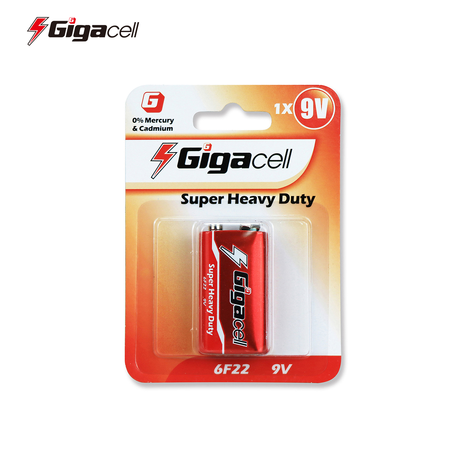 Carbon Zinc 6F22 9V battery