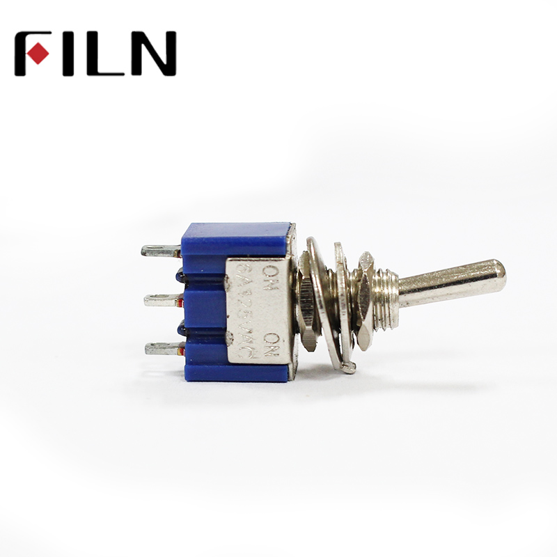 1 шт. AC ON-SPST 2 позиционный мини переключатель 3 штыря MTS-102 на 6A 125V синий цвет маленький тумблер