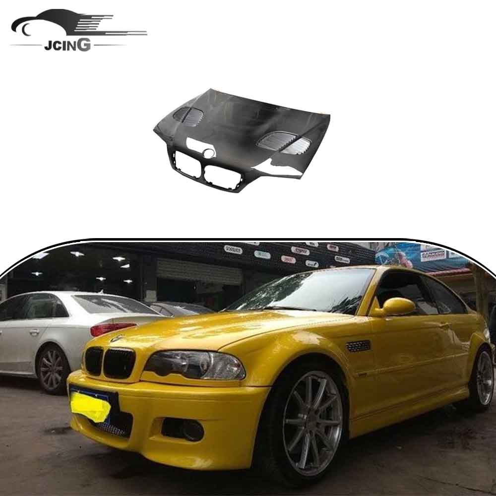 2002-2005 углеродное волокно GTR стиль E46 автомобильный бампер капот двигателя для BMW E46 Комплект кузова