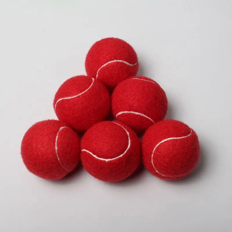 GRAVIM custom red colored tennis ball in bulk