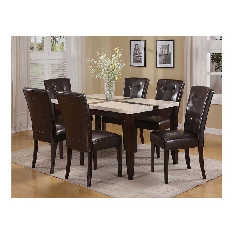 Hotel Furniture Modern Marble Dining Table Set