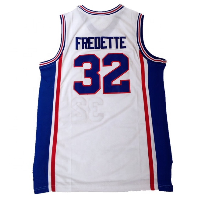 Прямая поставка Shanghai Shark #32 Jimmer Fredette Custom Мужская сшитая баскетбольная майка 100% полиэстер бейсбольная майка