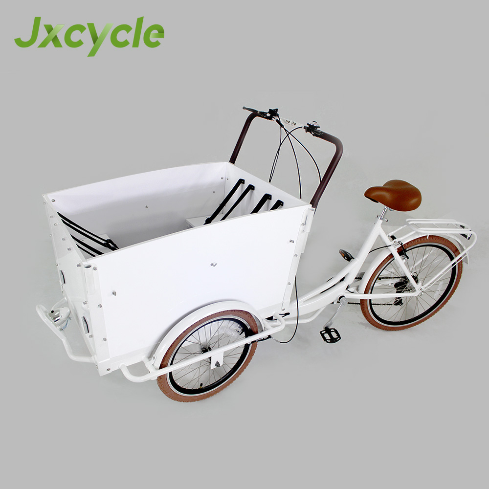 new aluminium 3 wheel cargo bicycle with front box