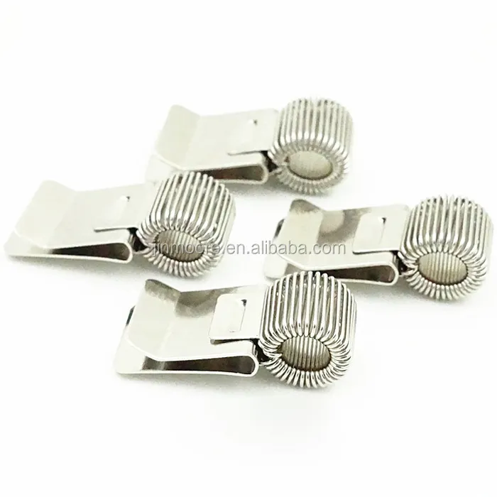 Stainless Steel Pen Holder Clip Adhesive Clips With Adjustable Spring Loop