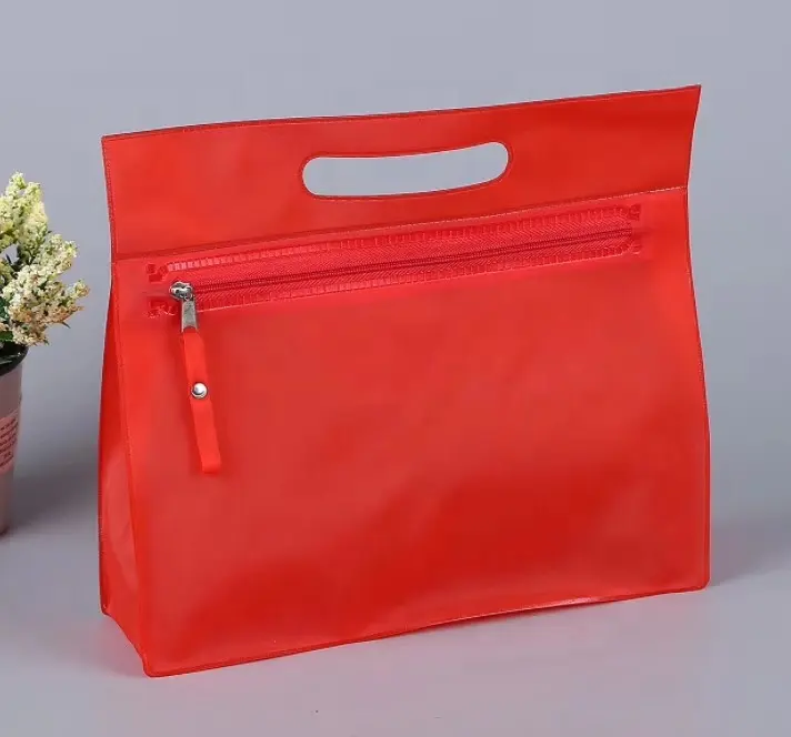 Pvc Bag Factory Price Fashion Clear Soft PVC /eva Lady Packing Hand Bag