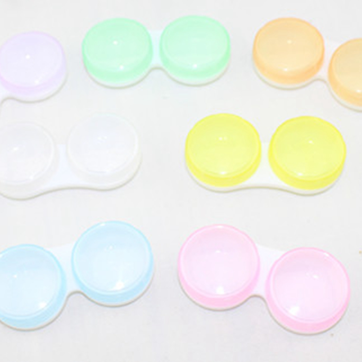 cute unique design colorful eye contact lens case/holder/box