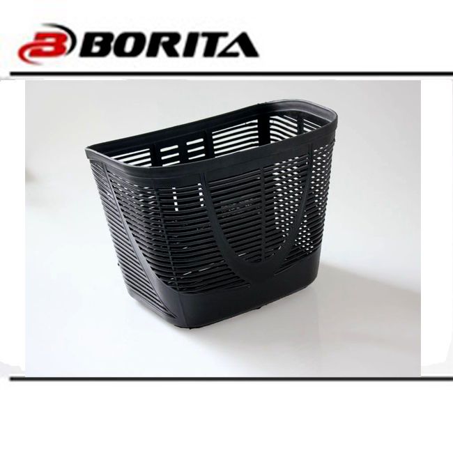 HY 2016 New Designed Black Plastic Big Capacity Basket for Bike