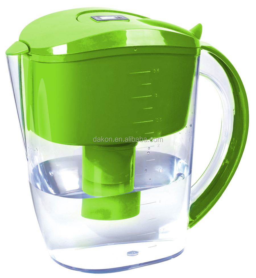The Alkaline Water Pitcher - 3.5 Liters, Free Filter Included, multi Stages Filtrations System To Purify and Increase PH Levels