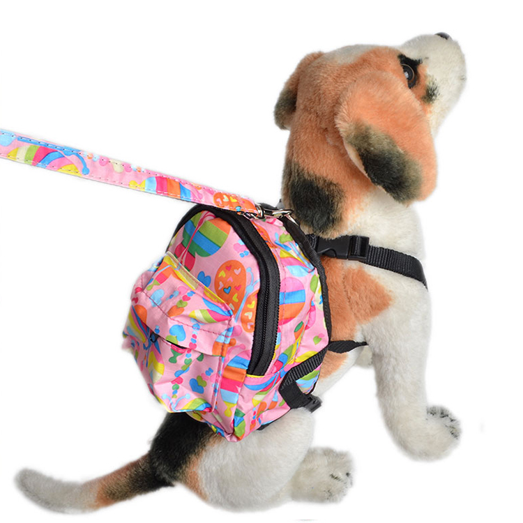 Printed outdoor cute dog bag supplies travel pet carrying backpack