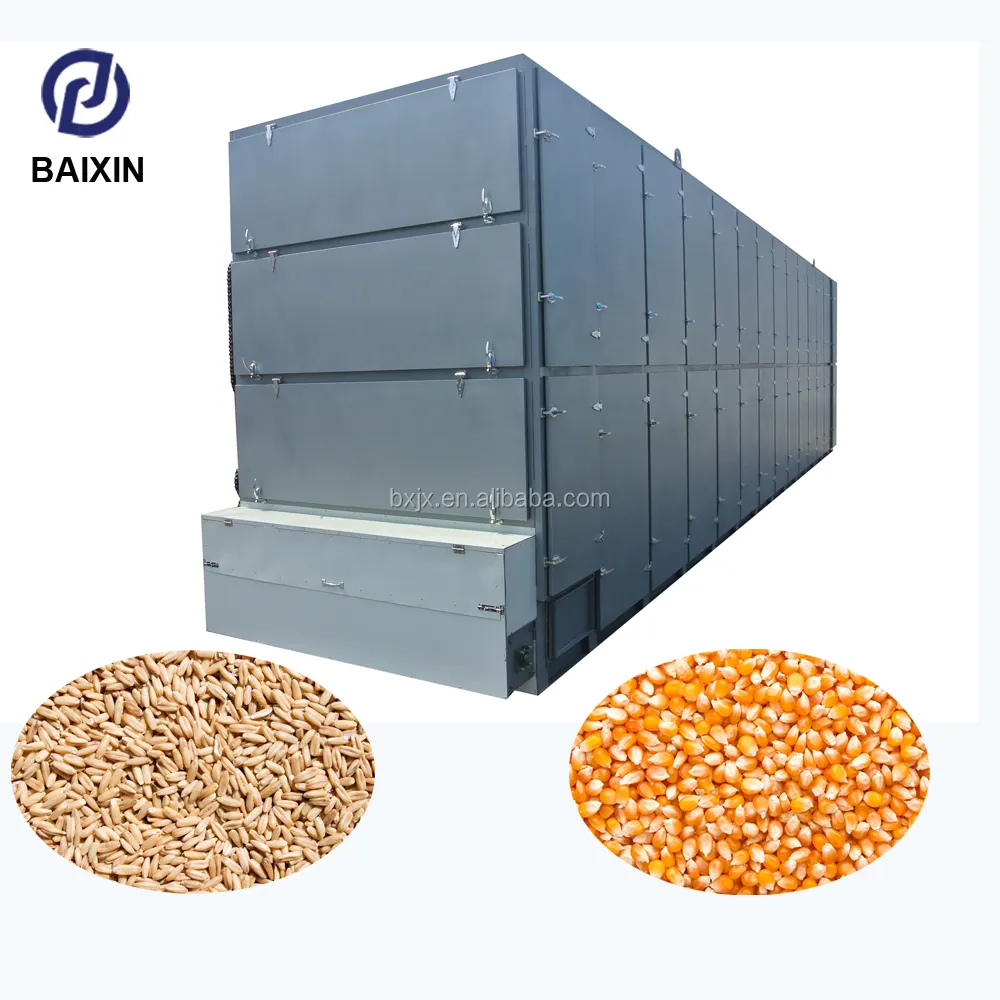 High capacity mesh belt conveyor oven paddy grain air dryer