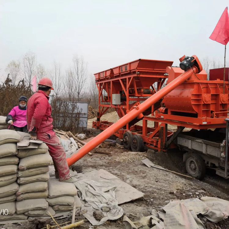 Передвижная бетоносмесительная установка YHZS25 25 25 м 3/ч, производственная линия оборудования