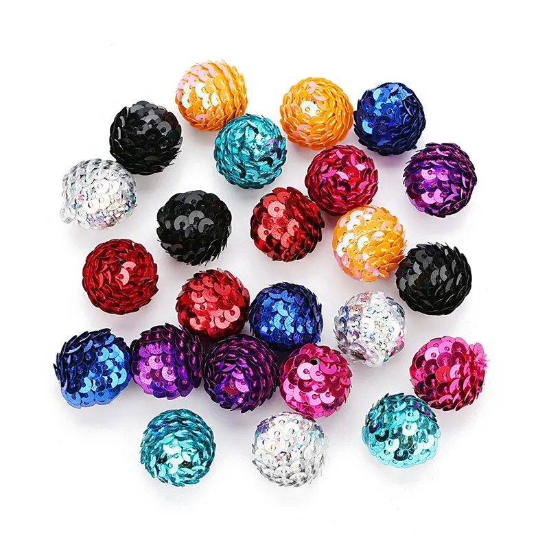 Mix Colorful Loose Sequins Round Beads For Jewelry Making Bracelet Charms Handmade DIY Paillettes Beads