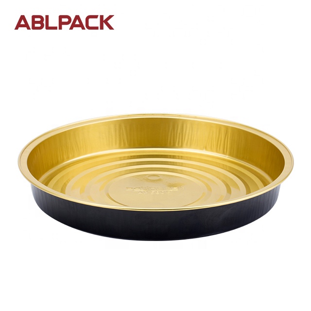 Алюминиевый поднос для пиццы ABL PACK 580 мл/19,3 унций, с прозрачной крышкой