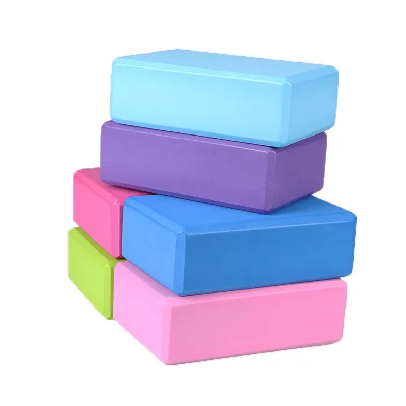 Custom Logo Printed 180g Fitness Yoga Block Set High Density Sports Yoga Blocks Non Toxic Yoga Bricks