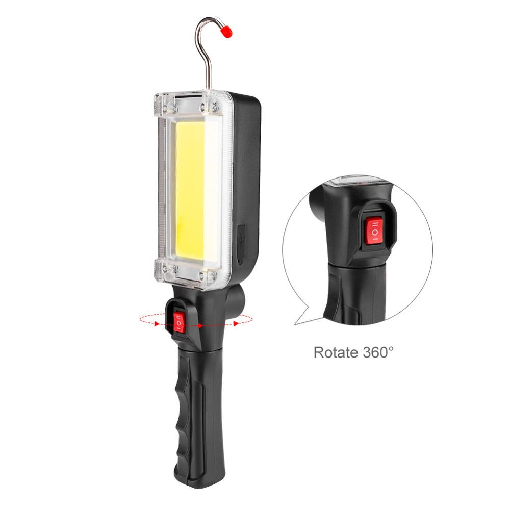 WARSUN Multifunction 8859 COB flexible inspection lamp rechargeable led magnetic work light