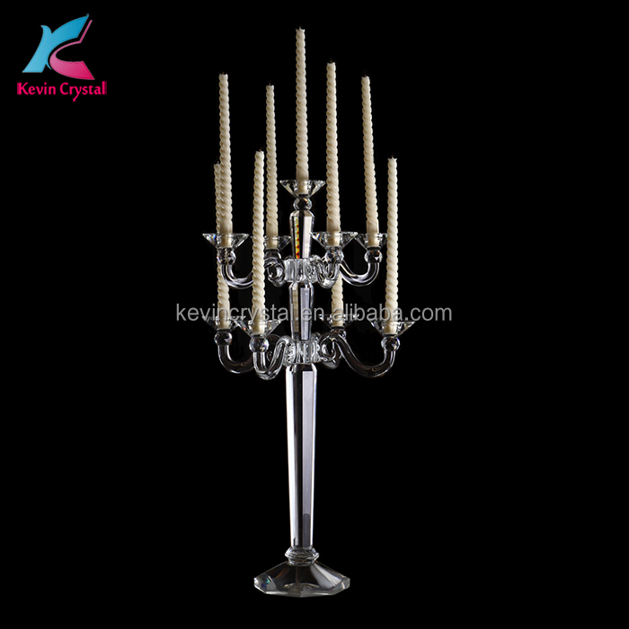K-1081 квадратный Свадебный 9 ARM crystal candelabra
