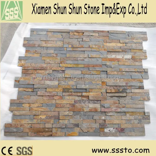 Natural slate tiles wall decorative stone for wall cladding