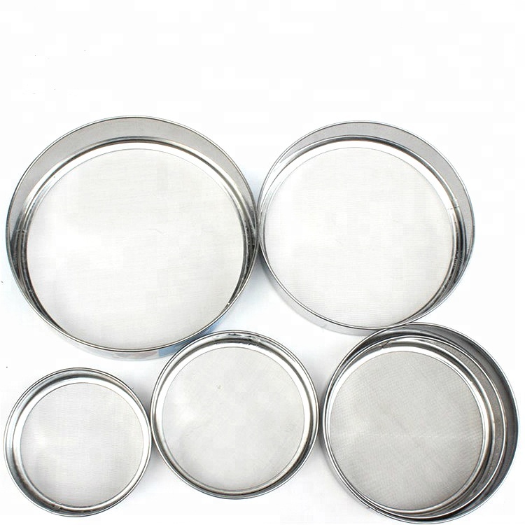 Lab standard sand solid 20 30 40 50 60 100 150 180 micron mesh sieve