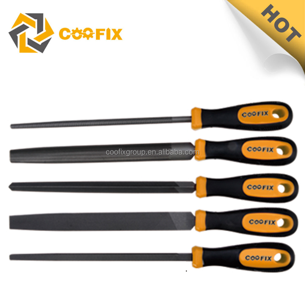 coofix 5 pcs steel hand tool steel file set