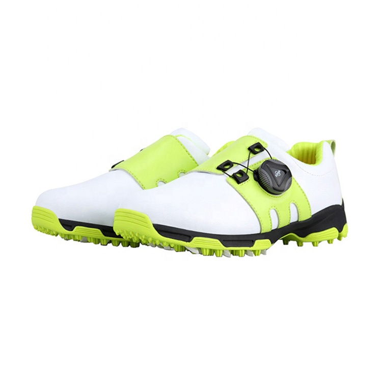 wholesale high-quality Kid's microfiber WaterProof Golf Shoes
