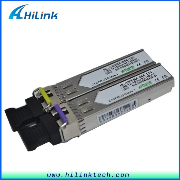 1.25 г биди sfp 120 км WDM трансивер