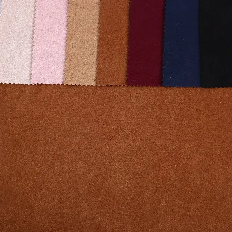 New fashion waterproof faux suede leather fabric for clothing