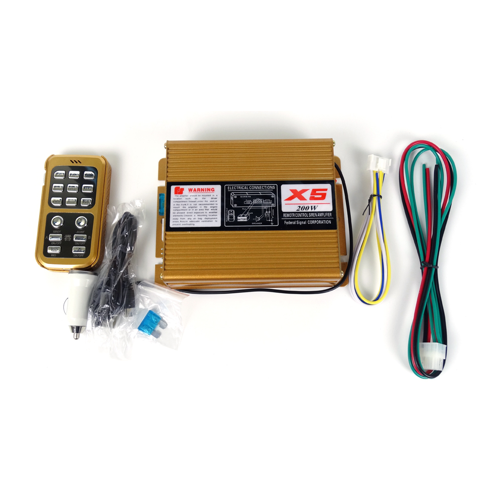 Gdwllighting X5 200W 12v сирены Рог спикер полиции для аварийного автомобиля