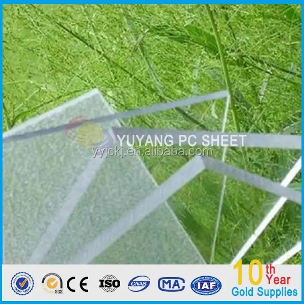 colored uv protection 100% GE lexan solid polycarbonate sheet