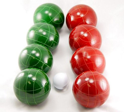 Набор Bocce-107 мм красные и зеленые шарики Bocce с высококачественной нейлоновой сумкой