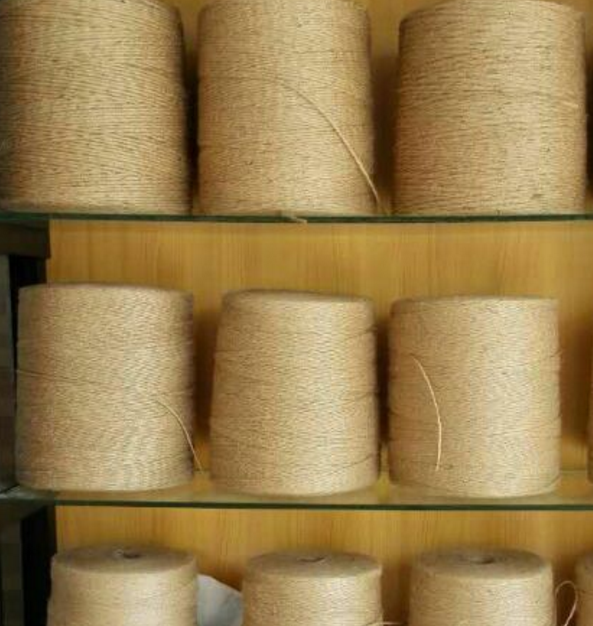 Джутовое волокно пряжа 1/2/3/4/5ply пряжа используется для изготовления обуви