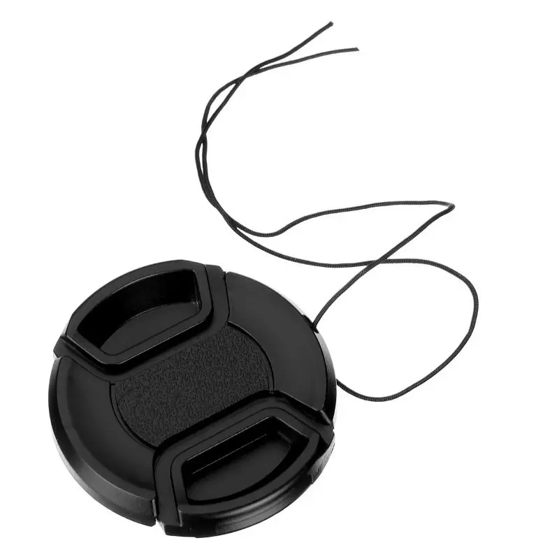 Center Inner Pinch Lens Cap With Leash Keeper 82mm 77mm 55mm 58mm 52mm