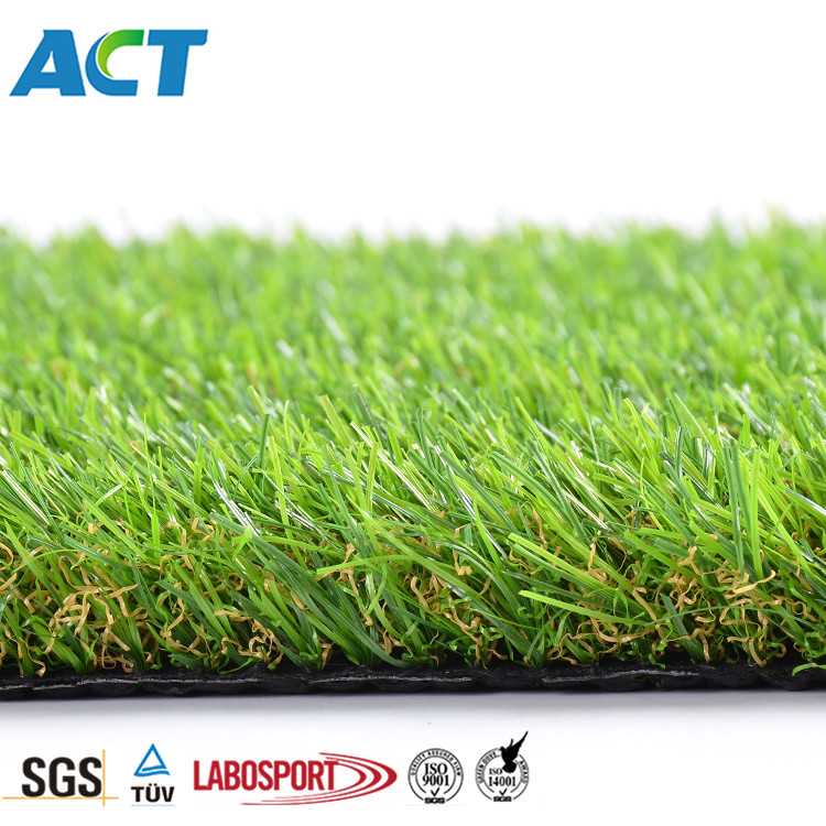 Hot sale manufacturer natural looking high quality mixed color landscape turf synthetic grass for garden  yard