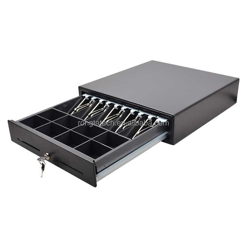 Rongta RT410B электронный денежный ящик для супермаркета POS системы cashbox 4 счета 5 счета денежный ящик USB