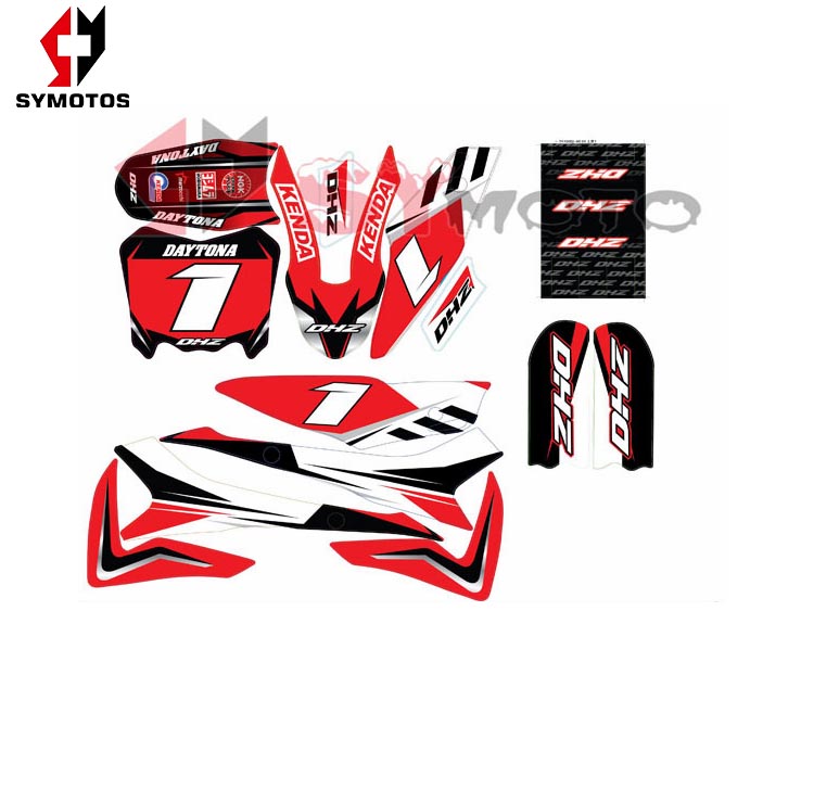 Pit bike наклейка 110 пластиковые наклейки графика