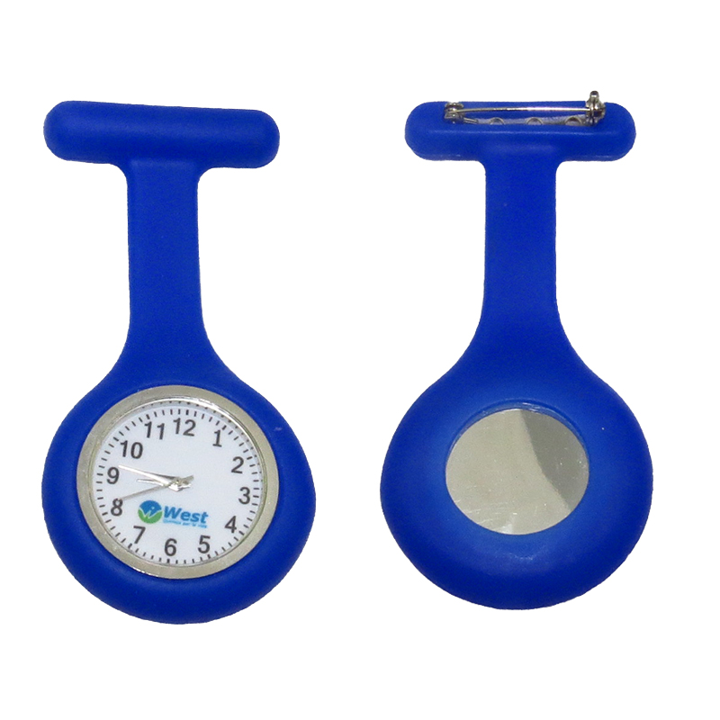 High quality silicone rubber fob pocket digital pesonalised nurse watch
