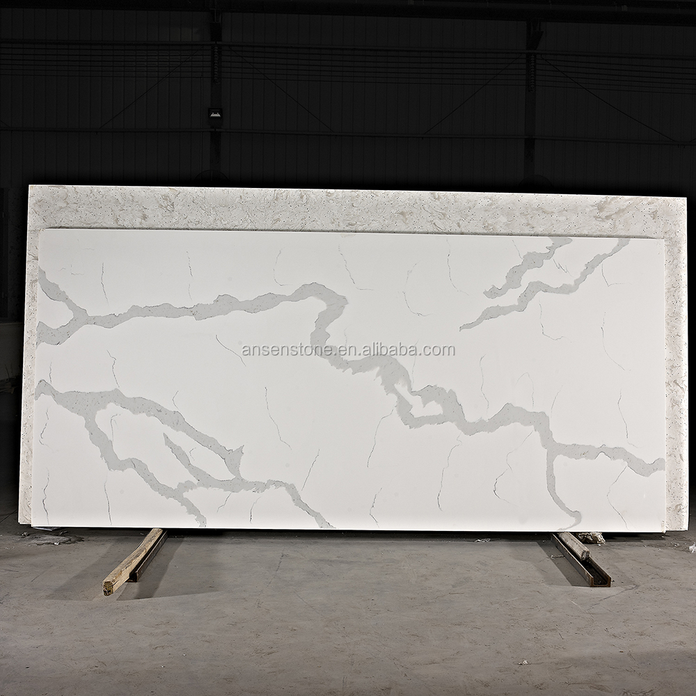 Chinese Best Selling Calacatta Quartz Stone Slab Stone Gold Porcelain Tiles for Bathroom