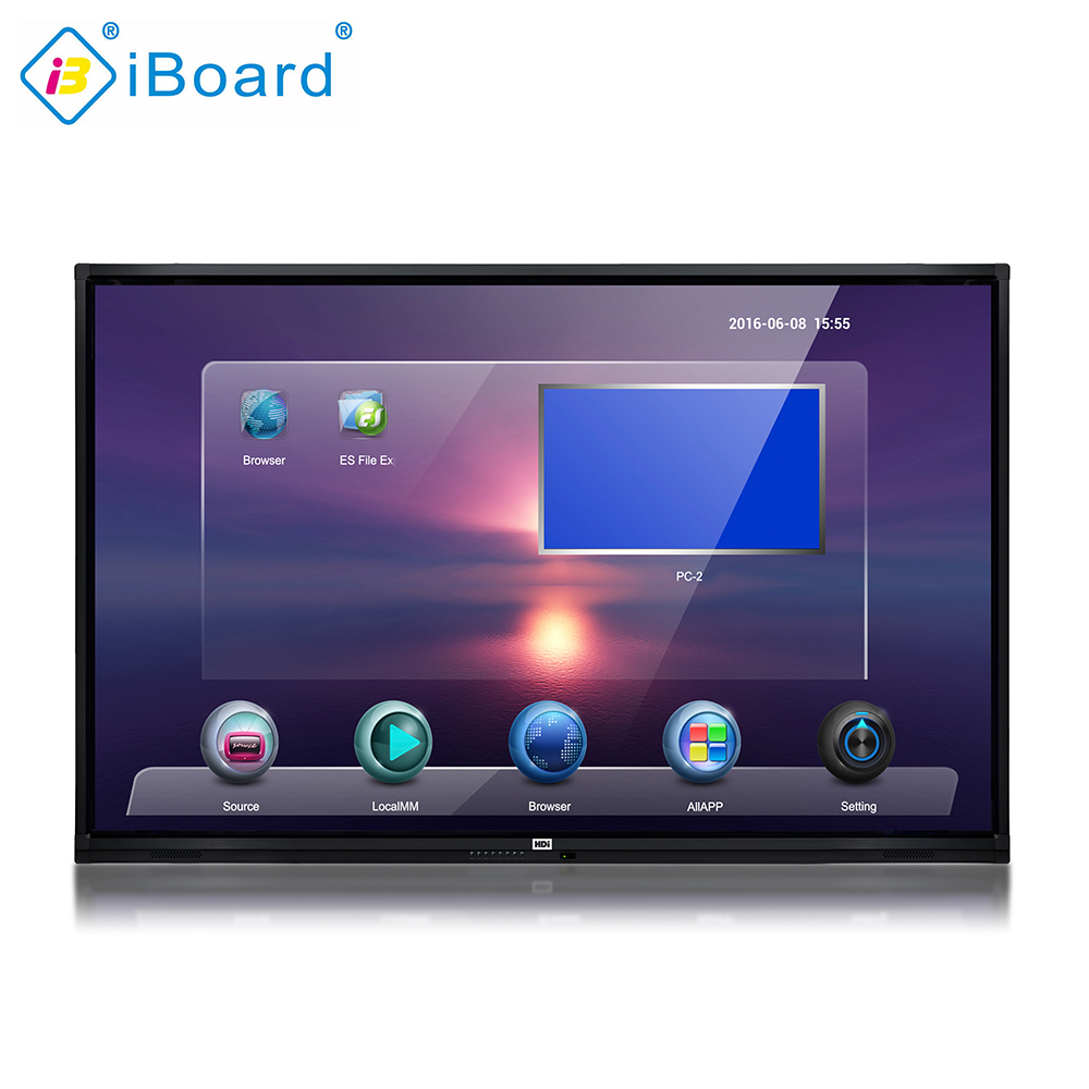 IBoard взаимодействующий плоский экран FHD 1080p с 10 точек касания емкостный сенсорный экран