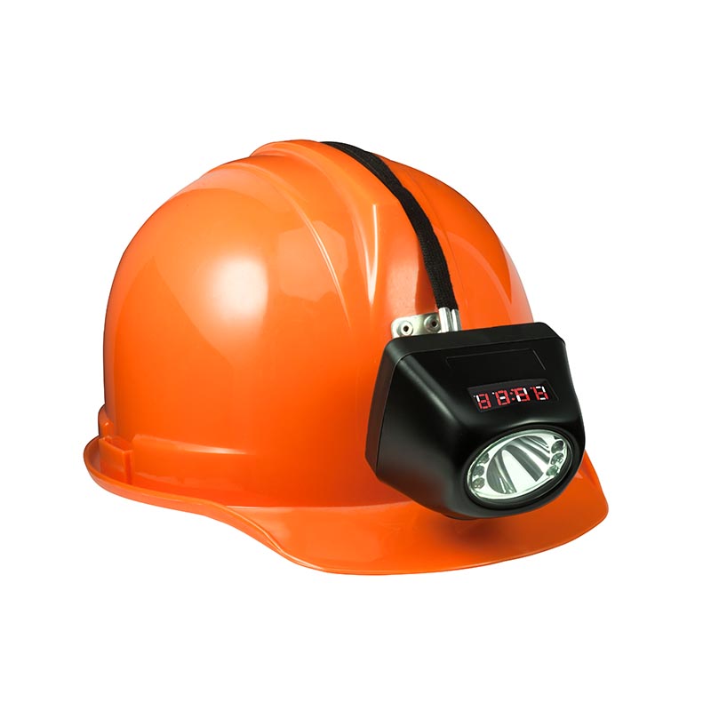 digital display 7000lux wireless mining construction safety helmet light