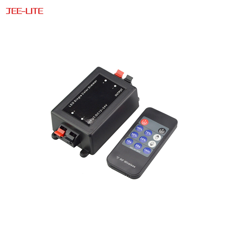 DC12-24V 8A 18A 11 ключ 1 минуты задержка выключения rf прожектор беспроводной пульт дистанционного управления цветовой температуры led контроллер, rf выключатели со светодиодным индикатором