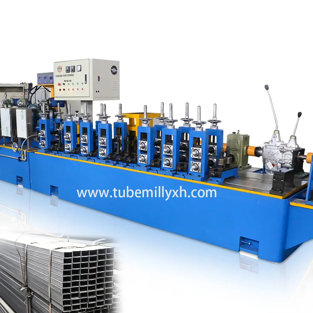 Tube mill line for producing stainless steel pipe