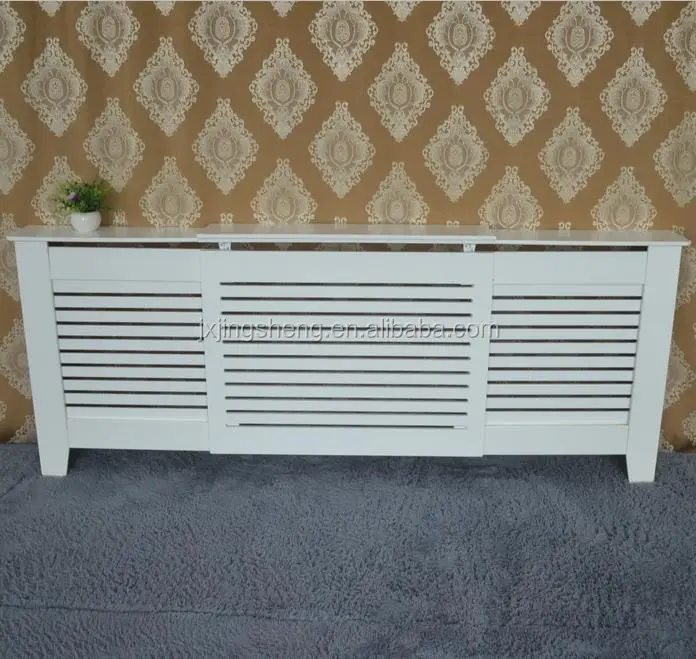 MDF radiator cover hot sale white paint adjustable big size living room furniture