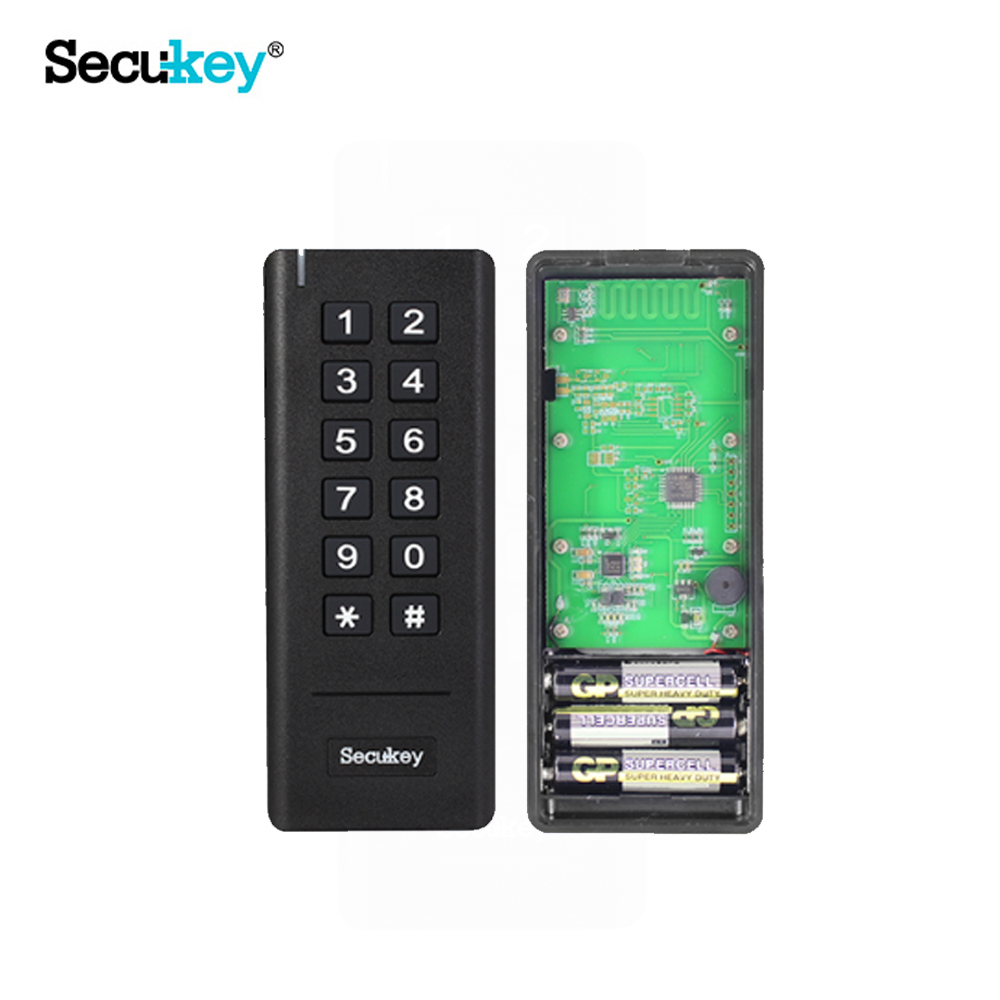 Secukey aaa Аккумуляторный 433 МГц беспроводной считыватель клавиатуры и приемник с поддержкой кодов и функций RFID-карты