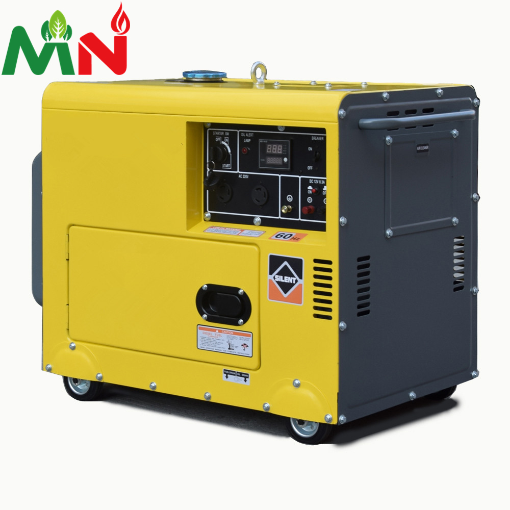 Бесшумный дизельный генератор 6.5kva дизельный генератор домашний портативный генератор silent