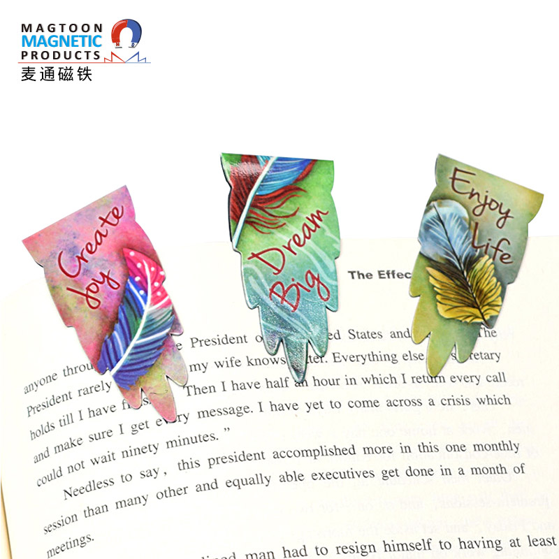 Customized magnetic bookmark  PVC magnetic bookmark advertising paper bookmark