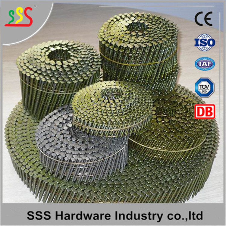 2022 Screw shank coil nails for wooden pallet