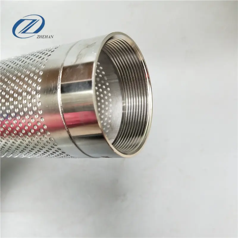 Stainless Steel Mesh Screen Filter Perforated Pipe/Tube For Automotive Exhaust