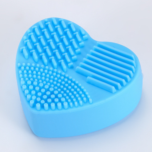 Heart shaped кремния make up Щетка Очиститель мат