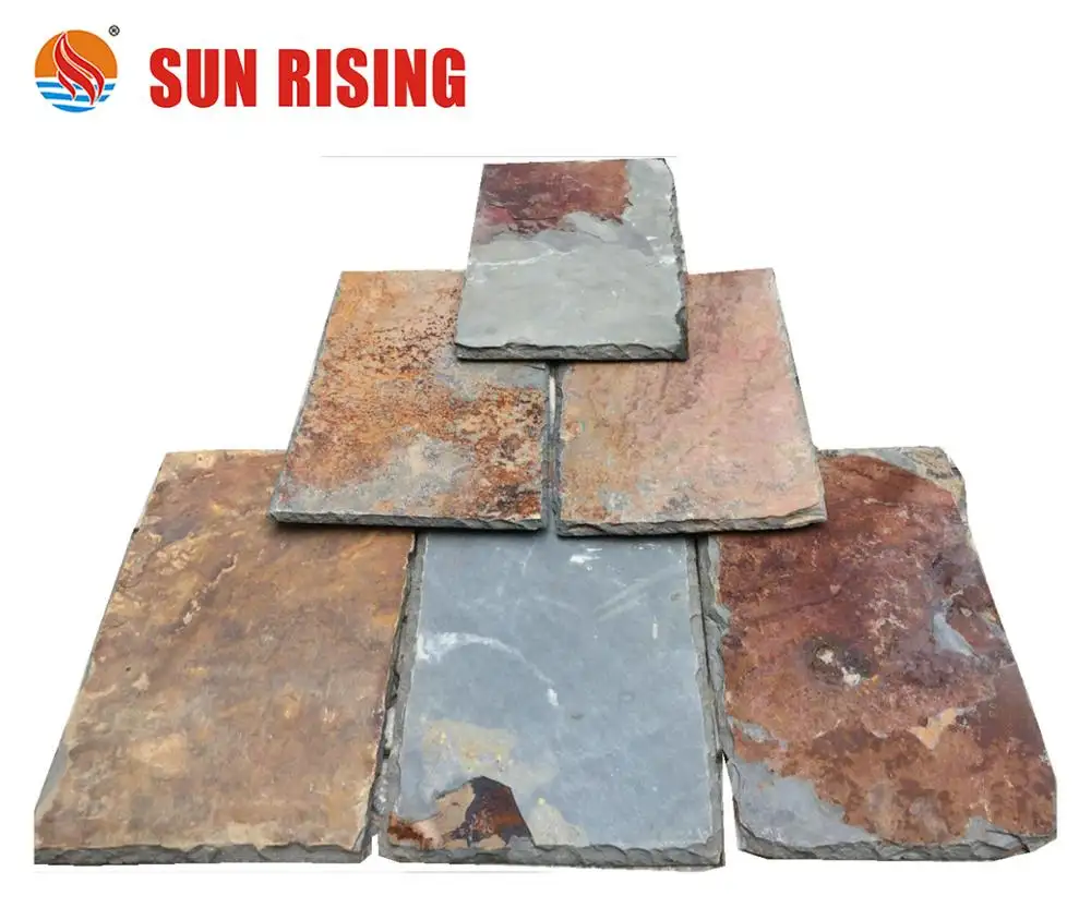 Factory Direct Rusty Color Roofing Slate tile