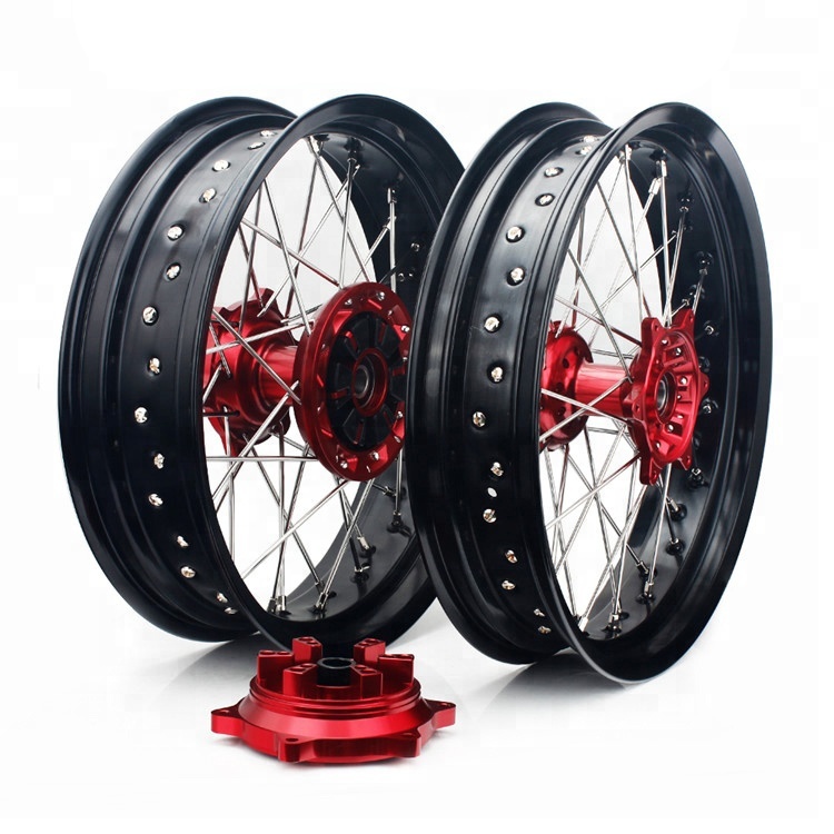 17 дюймов Aftermarket CNC алюминиевые колеса мотоцикла набор